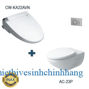 Bồn cầu Inax nắp điện tử AC-23P + CW-KA22AVN