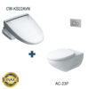 Bồn cầu Inax nắp điện tử AC-23P + CW-KB22AVN