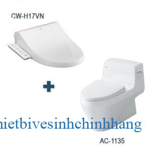 Bồn cầu Inax nắp điện tử AC-1135 + CW-H17VN