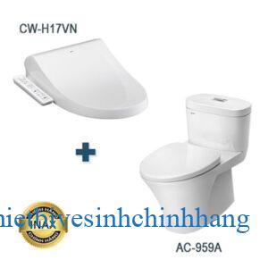 Bồn cầu Inax nắp shower toilet AC-959A + CW-H17VN